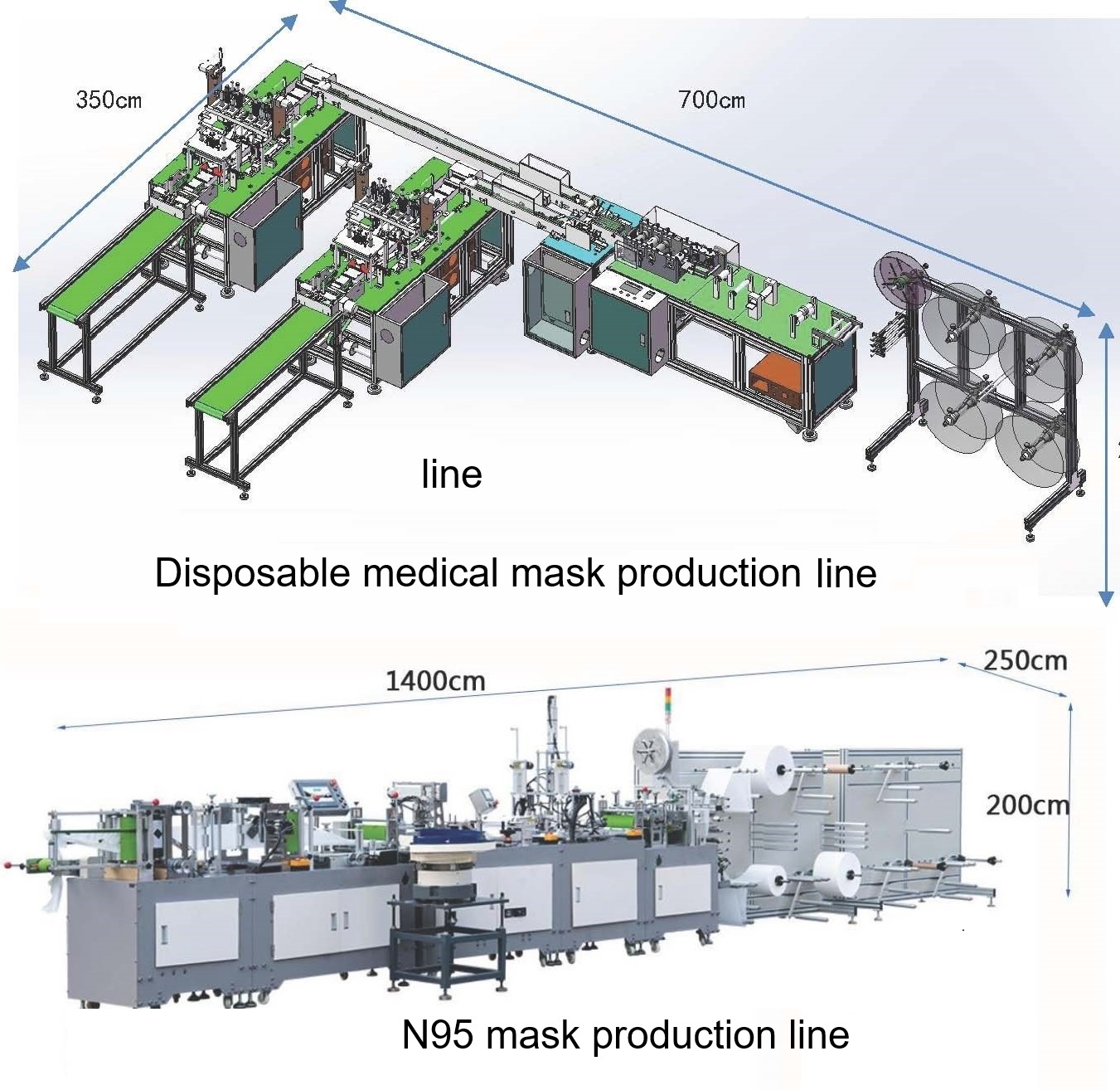 N95 and 3 Ply Disposable Mask Making Machine